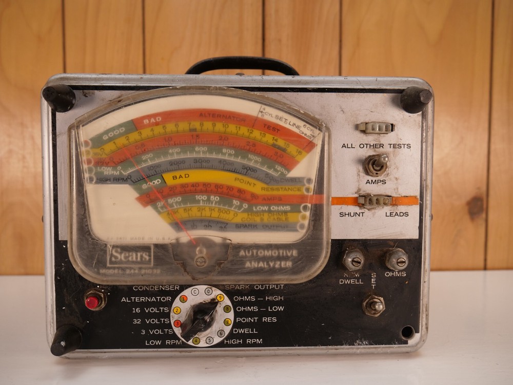 Vintage Sears Penske  automotive analyzer Tester Model 244 21032 UNTESTED