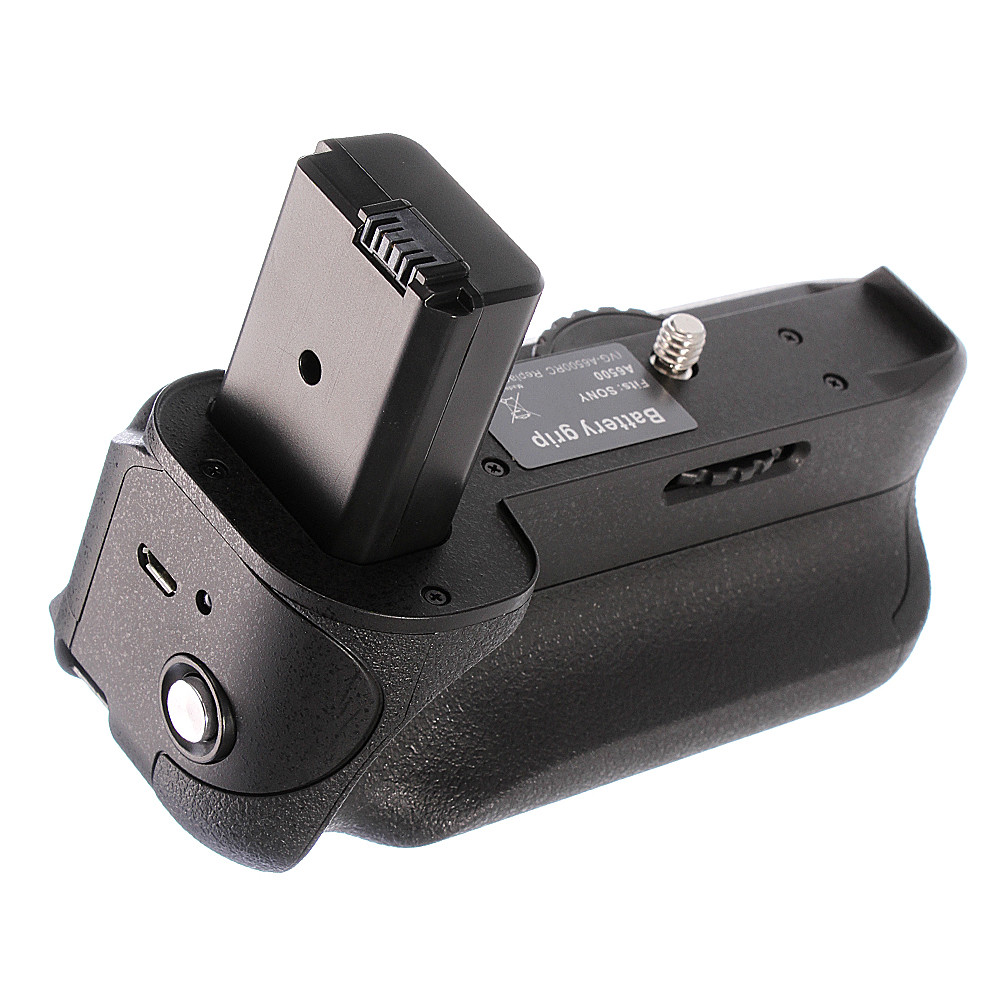 Pro Vertical Power Battery Grip 2.4G w/ Remote Controller For Sony A6500 Camera