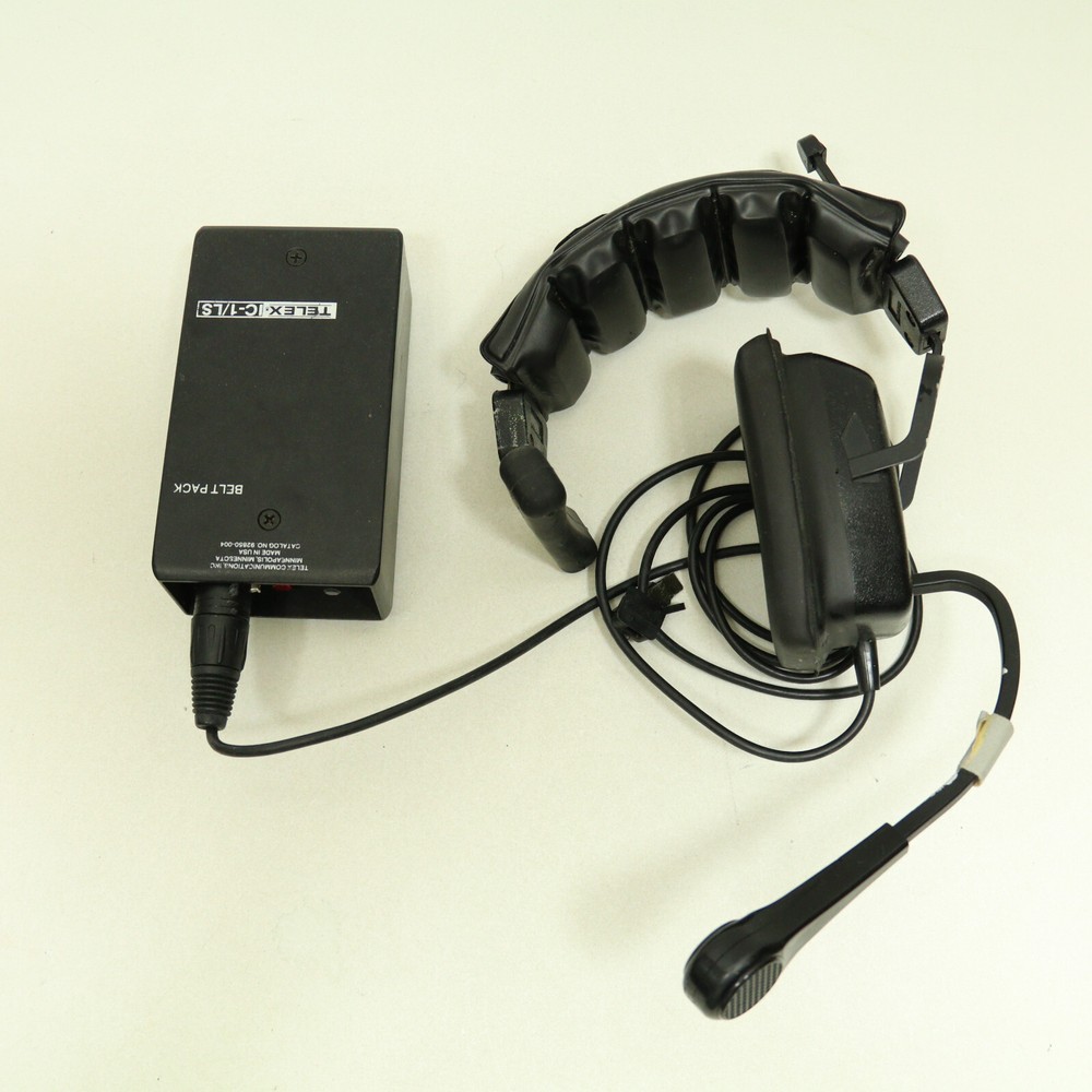 Telex IC-1/LS Wired 2-Way Studio Intercom Belt Pack w/ PH-1 Single Headset