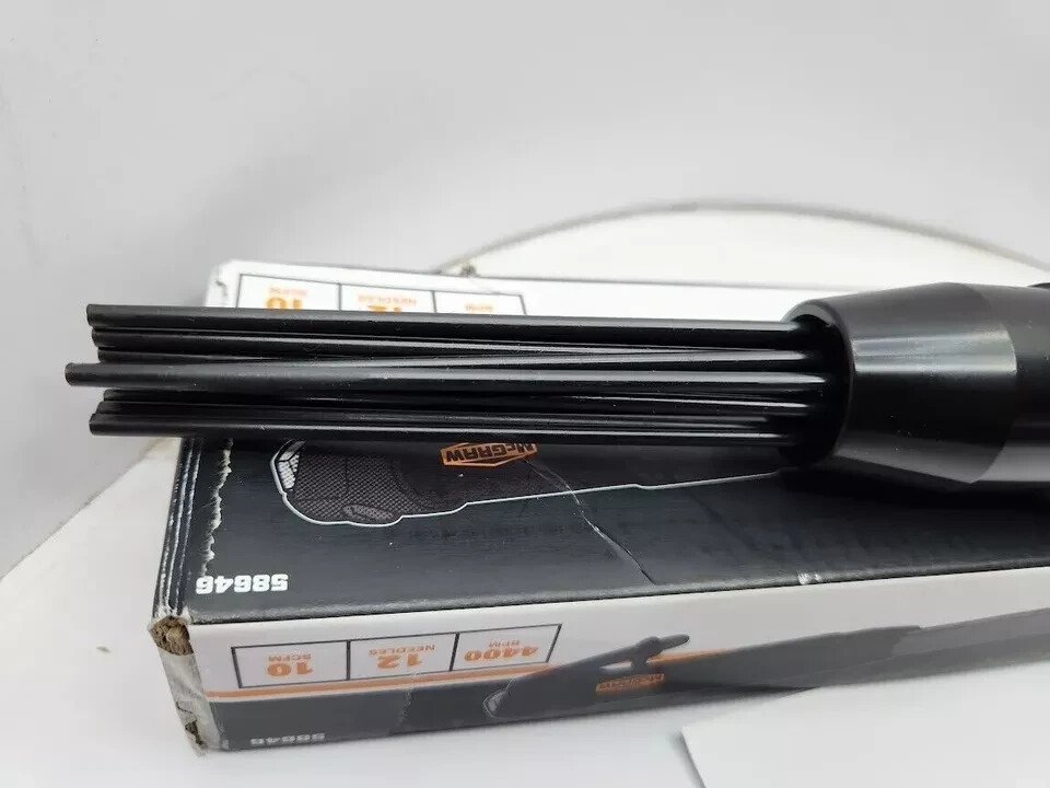 Heavy Duty 12" Air Pneumatic Compact Needle Scaler 12 Needles Remove Paint Rust