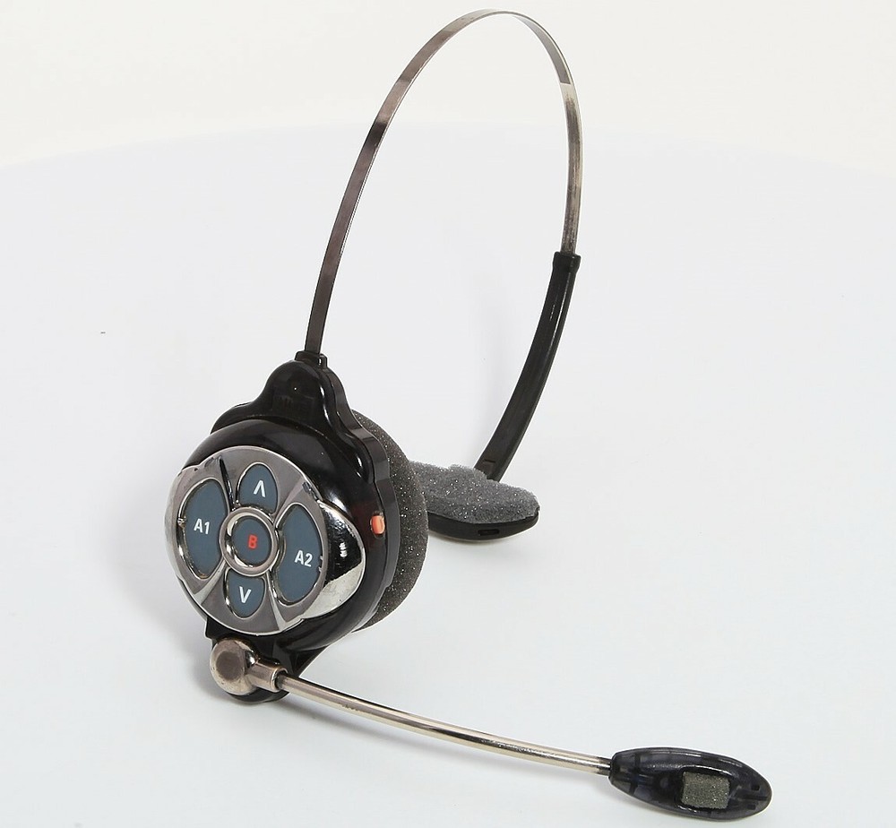 HME HS6300 Chrome Wireless Headset For Ion IQ 6100 & EOS HD 6200 Intercom Bases