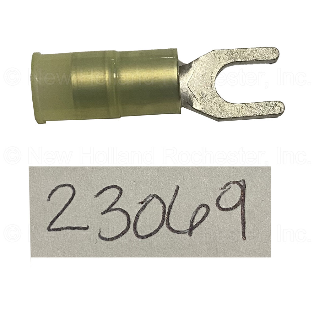 #10 Stud Crimp On Standard Fork Terminal Part # 23069