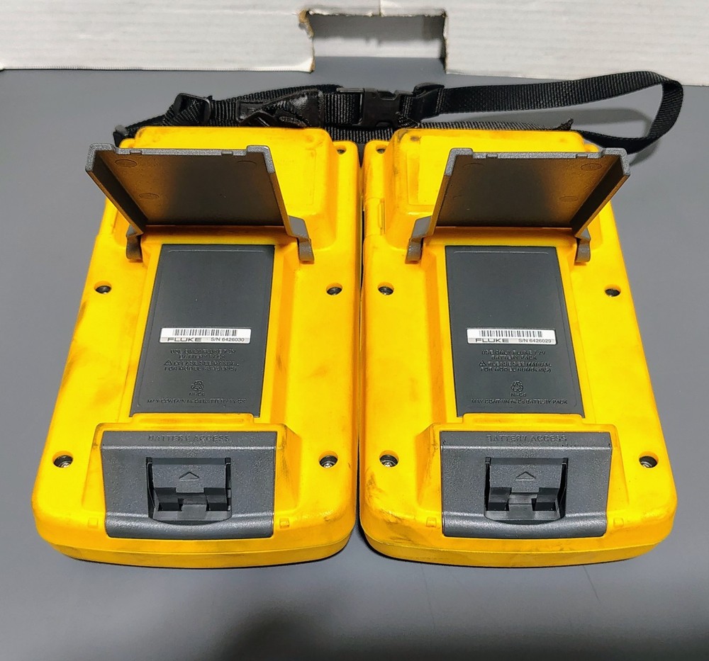 Fluke DSP-100 LAN CableMeter & DSP-SR Smart Remote Power Tested Blank Display