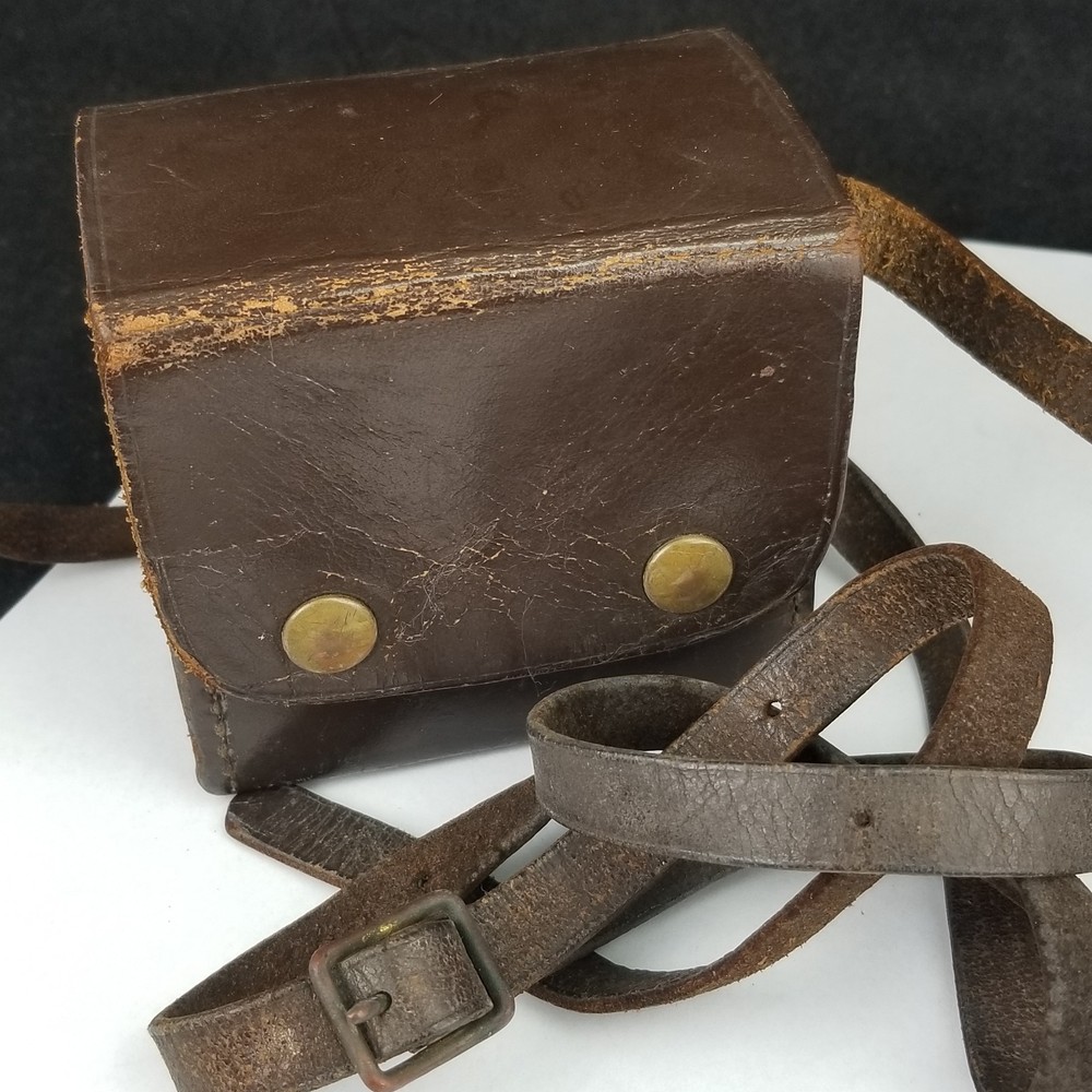 Vintage Aqua Survey Instruments Cincinnati OH Leather Case Dip Compass