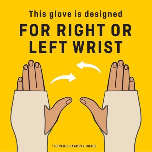 Hand and Wrist Compression Glove, Provides Support and Small/Medium