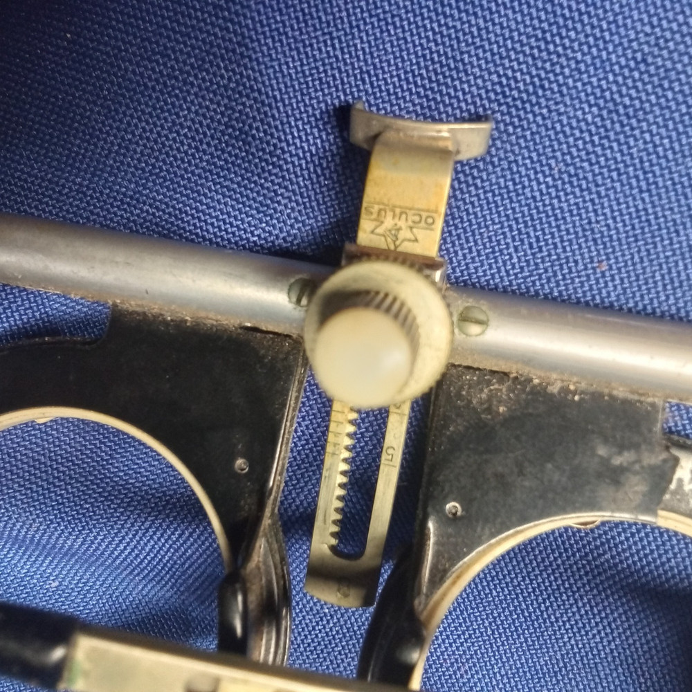Vintage German Optometric Trial Frame–Universal Messbrille–Adjustable Axis & PD