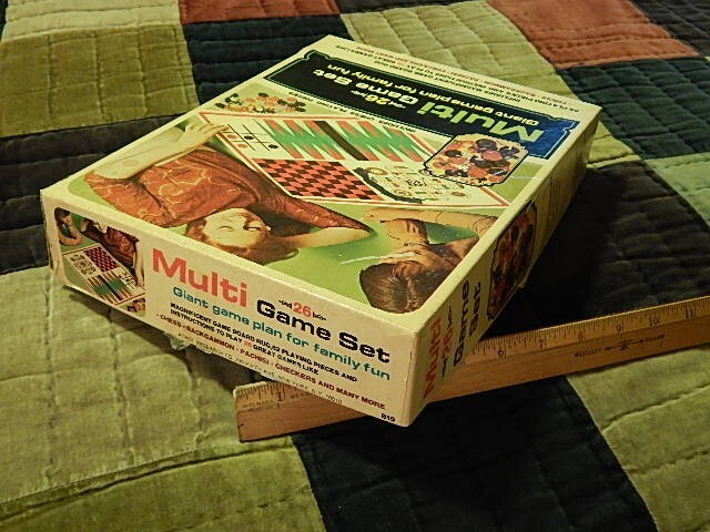 1976 Multi Game Set ~ Athol Research Co. ~ Chess Backgammon Bingo ~ FREE SHIP.