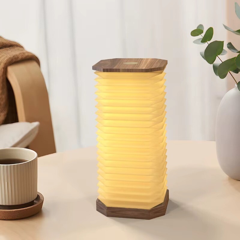 Rotating Rechargeable Folding Paper Vertical organ lamp