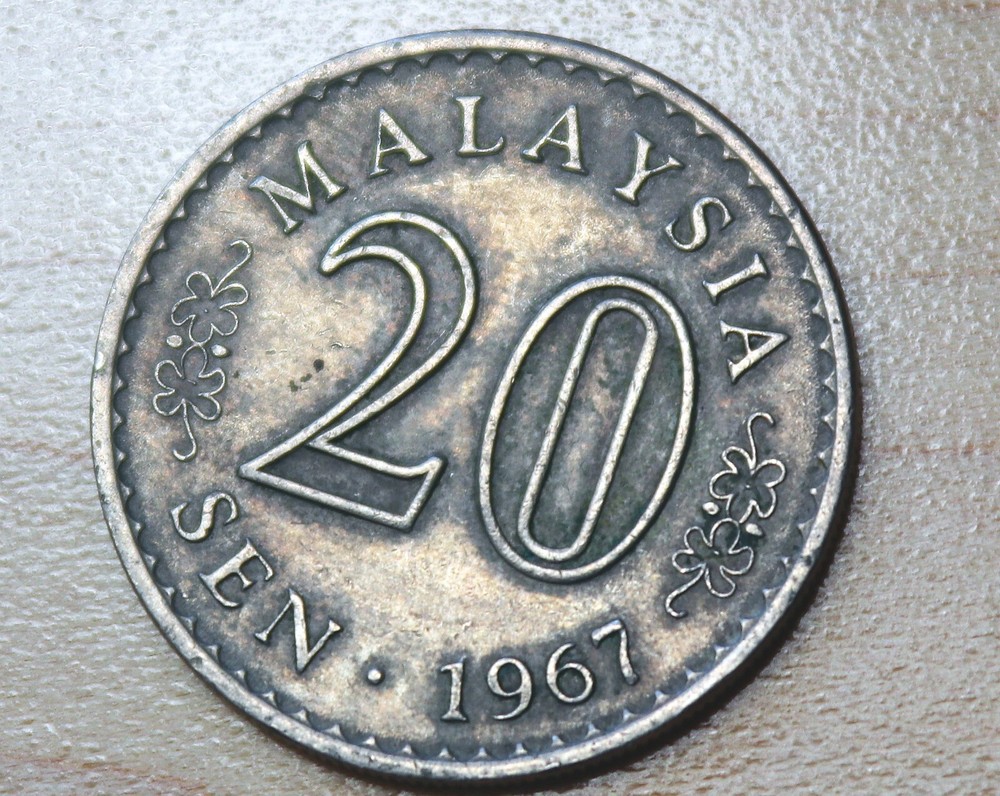 1967 Malaysia 20 Sen