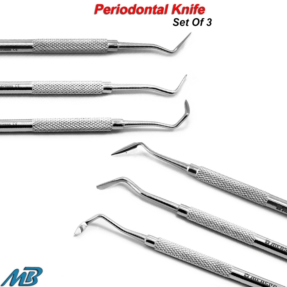 Micro Dissecting Spring Scissors Gingivectomy knives Surgical Needle Forceps kit