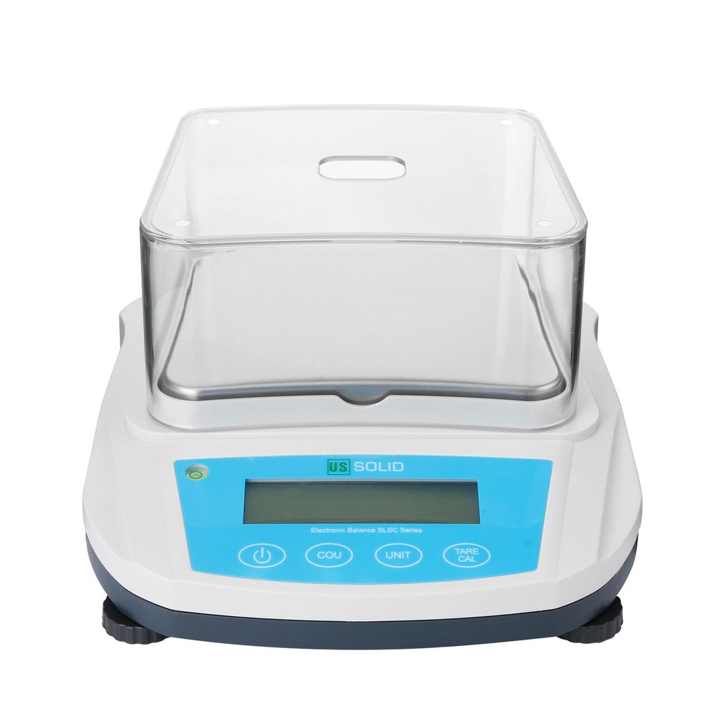 U.S. Solid Analytical Balance 300 x 0.01 g 10mg Precision Scale RS232 Interface