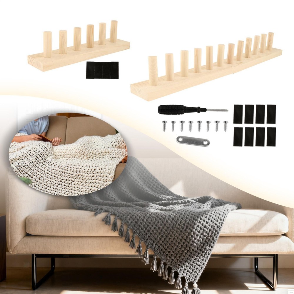Chunky Yarn Blanket Loom Knitting Tool Sewing Versatile Home Decor Gift Weaving