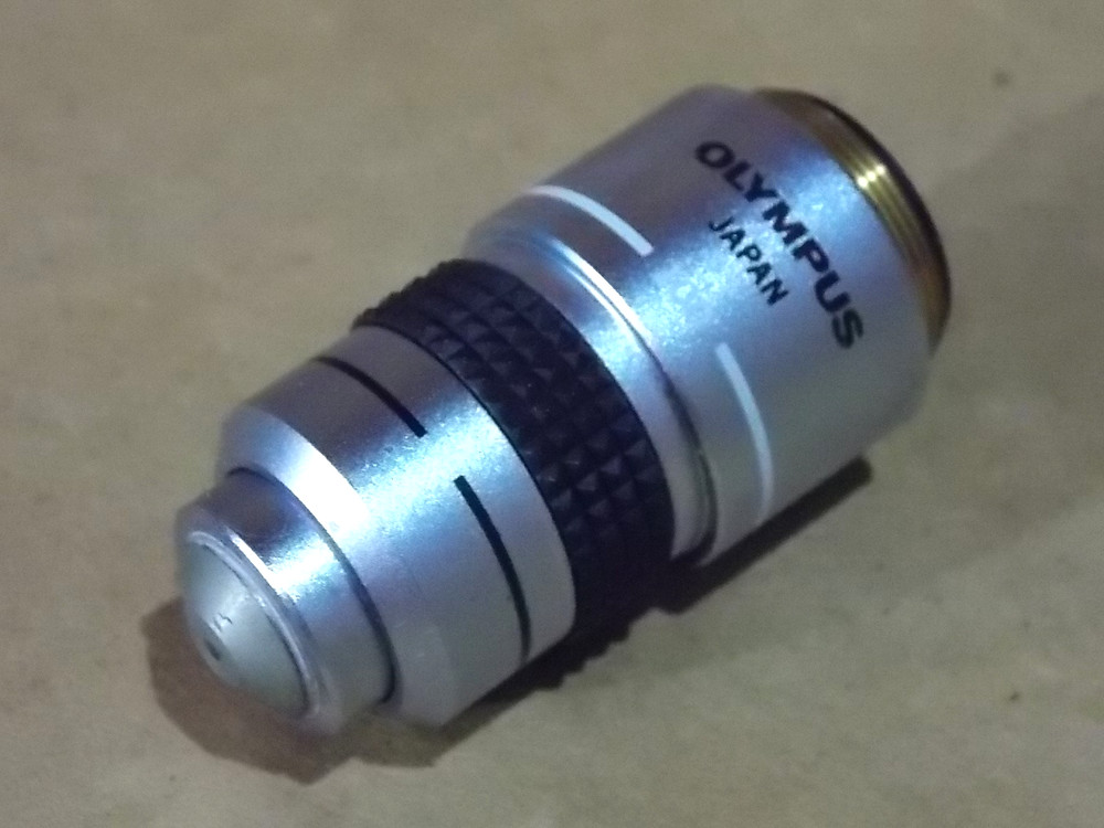 Nice used Olympus Microscope Objective A 100x 1.30 Oil 160/0.17