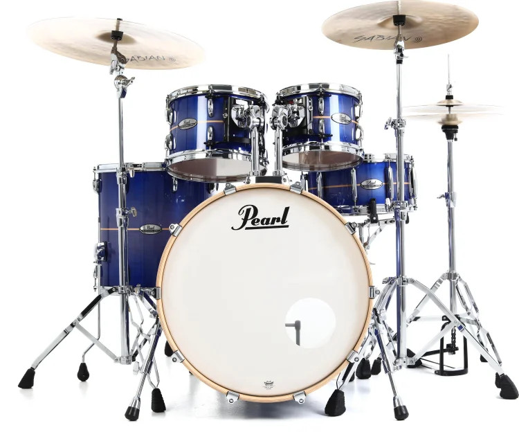Pearl Professional Maple 4-piece Shell Pack - Royal Blue Burst Stripe
