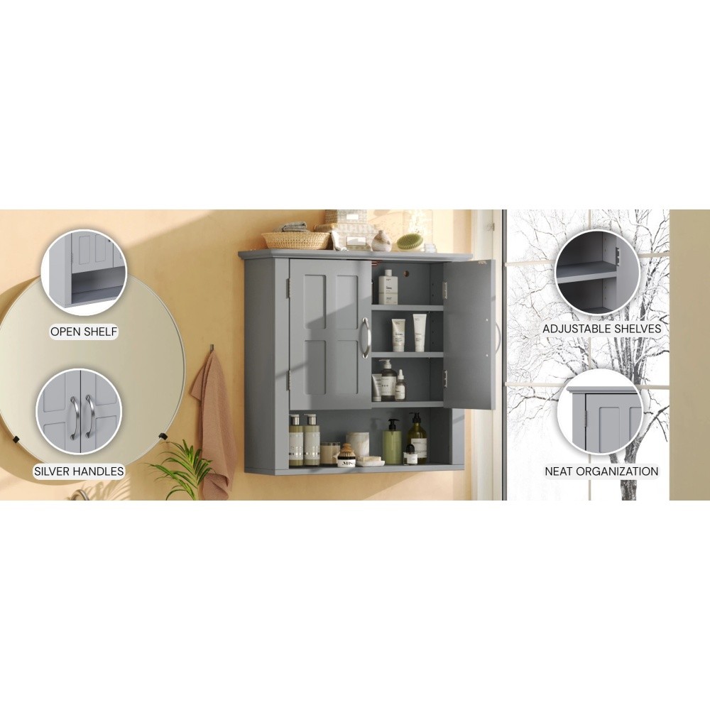 Bathroom Wall Storage Cabinet, Multi -functional Wall Mounted Cabinet