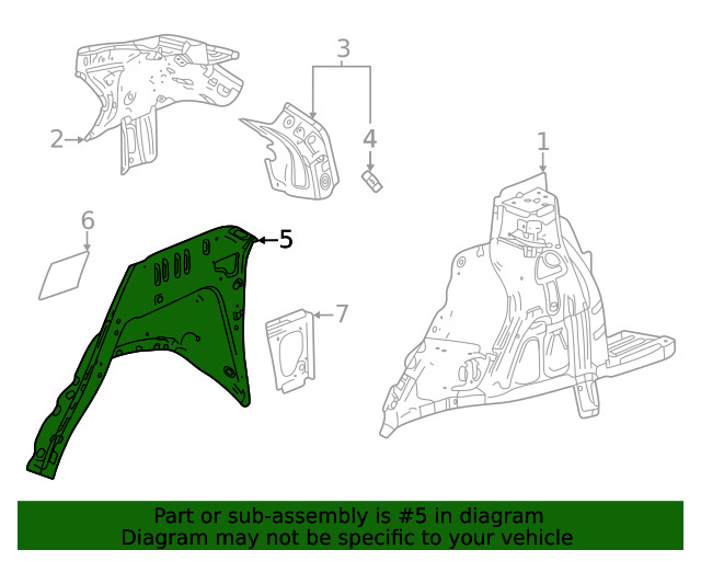 Genuine GM Outer Wheelhouse 60007560