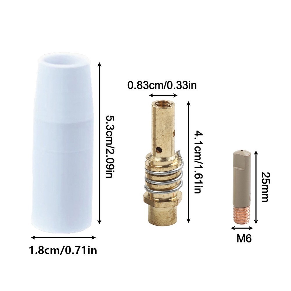 MIG Welding Nozzle Efficient Slag Cleaning Thick Earthenware Construction