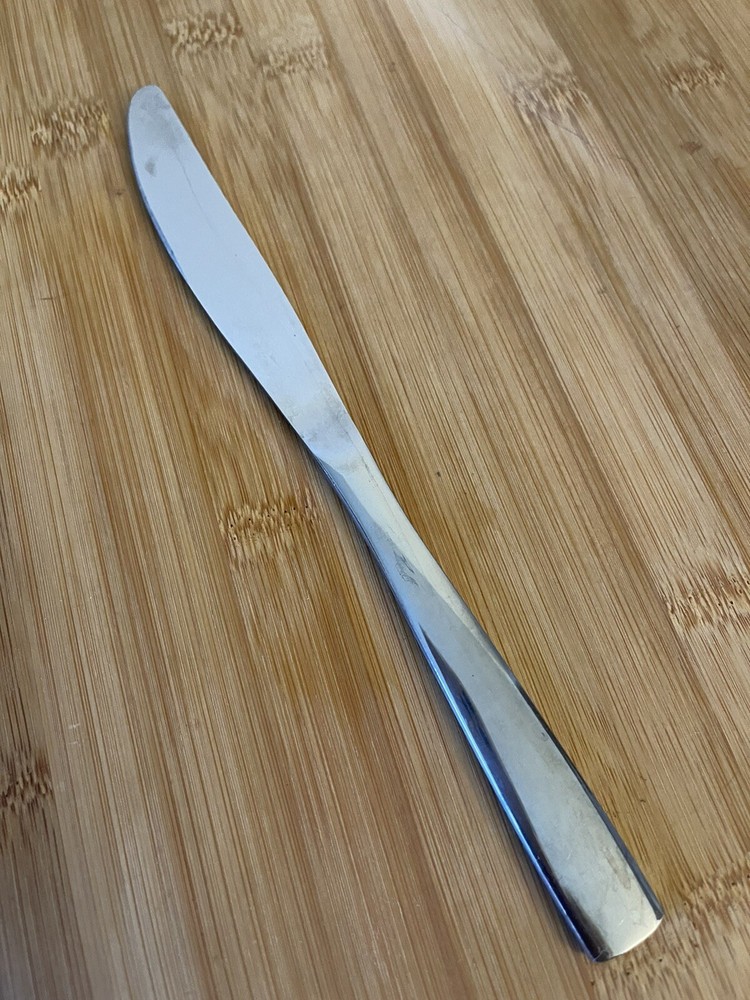 Unbranded Glossy Stainless Flared Handle MODERN SOLID KNIFE 9”