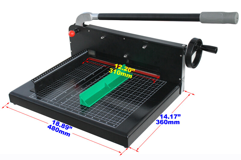 12" A4 Width Guillotine Paper Cutter Heavy Duty Stack Paper Trimmer NEW