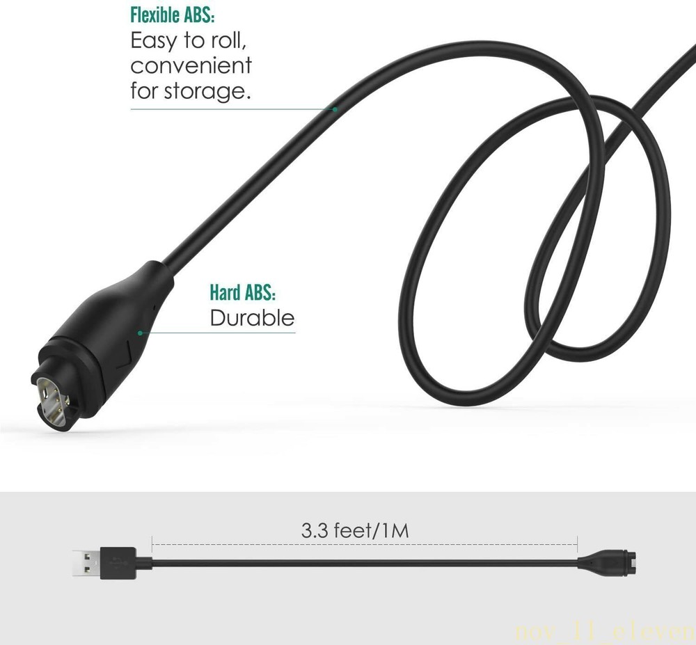 For Garmin Instinct Charger Replacement Charging Cable Cord USB US