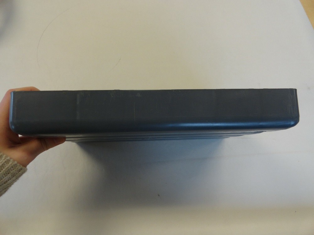 DURHAM C-204-95 GRAY PLASTIC STORAGE COMPARTMENT BIN / CASE 13 1/2" X 9 1/2"