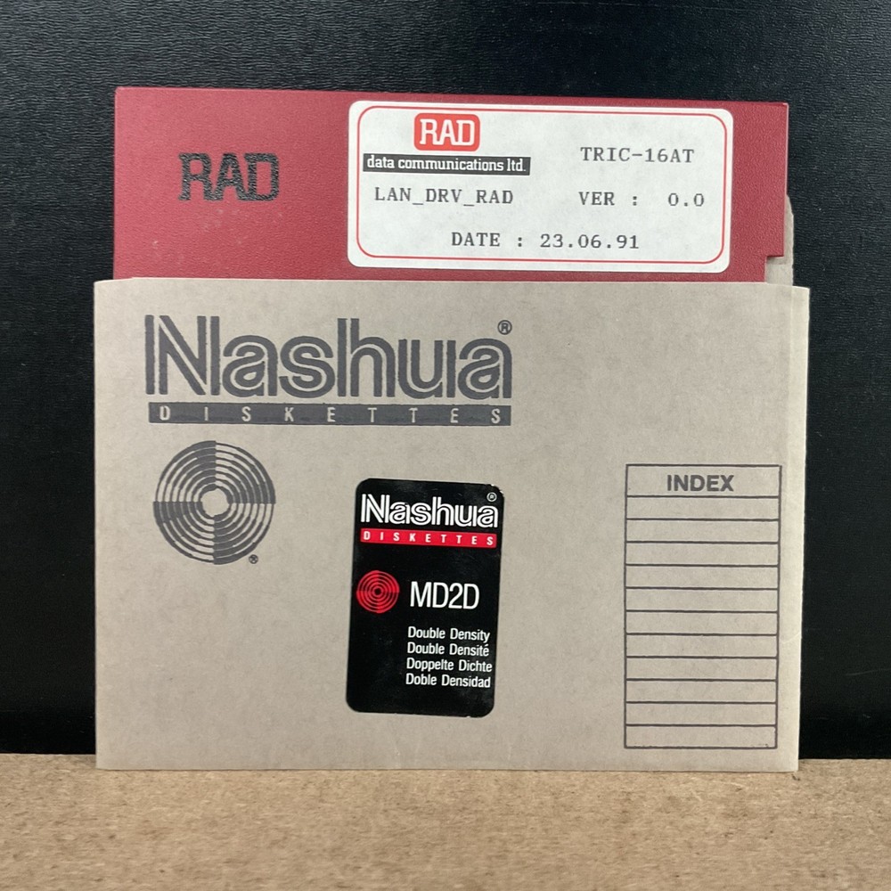 RAD Data Communications TRIC-16AT Version 0.0 5 1/4 Inch Floppy Disk