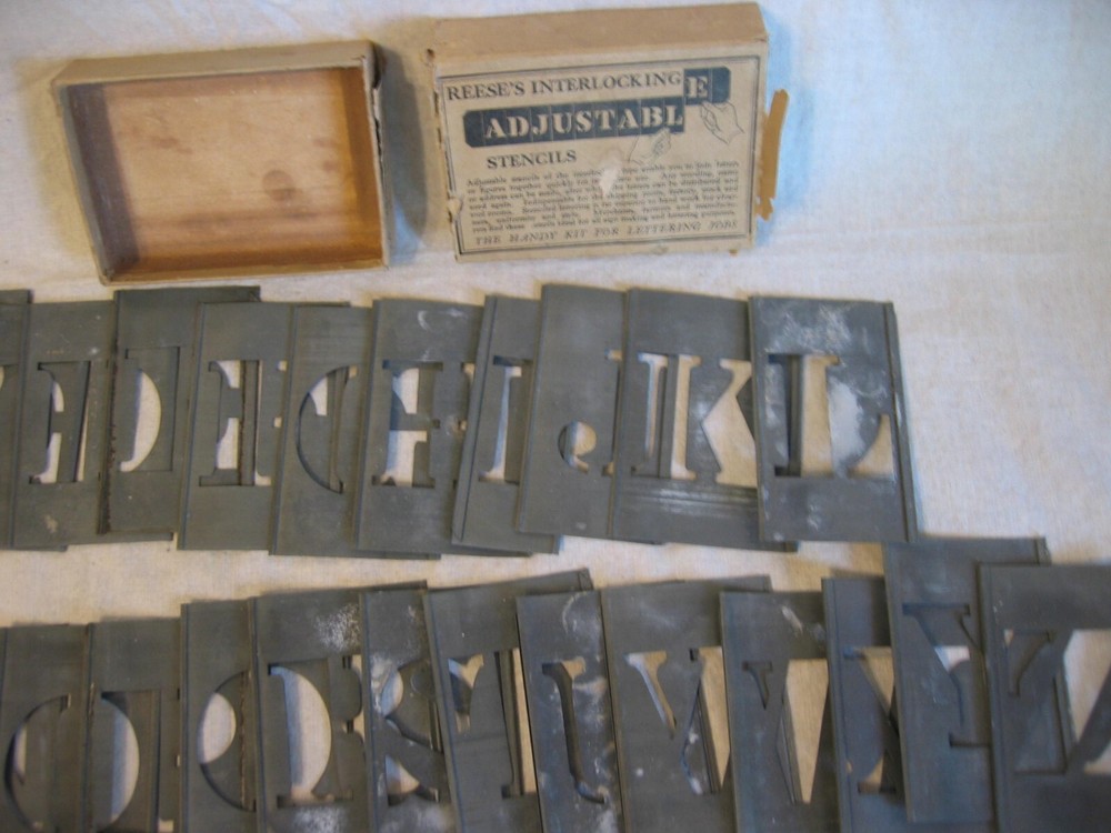 vintage stencils by Reeses numbers