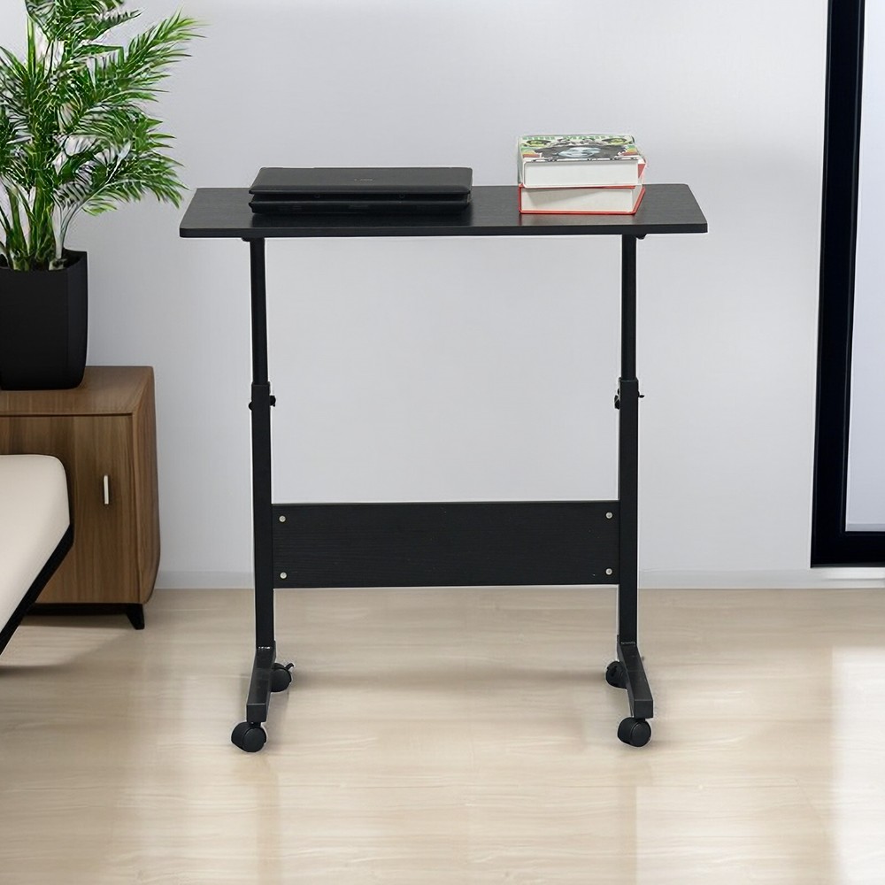 31.5'' Tabletop Black Adjustable Computer Desk, Ergonomic Portable Laptop Table