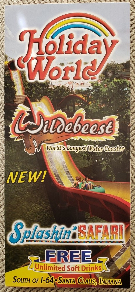 2010 Holiday World Amusement Theme Park Brochure Guide Pamphlet