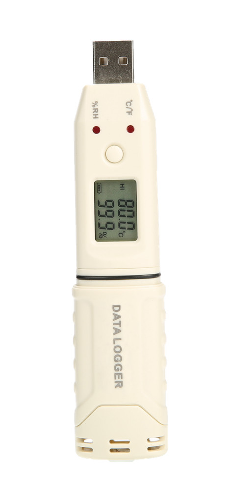 Temperature Humidity USB Data Logger -30C-80C 0-100%RH Memory 32256 Li-Battery