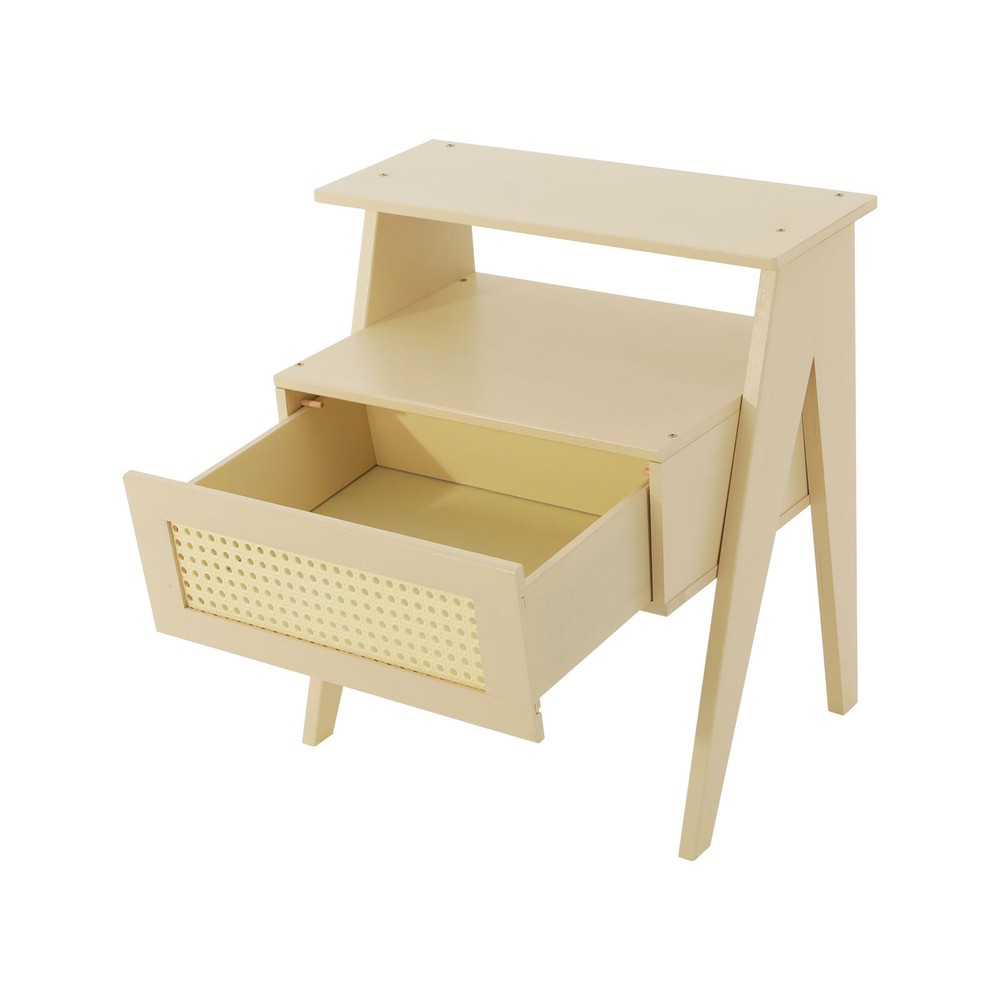 Bedside Table, Office Sofa Side Table Floorstanding Bedside Table With Drawer