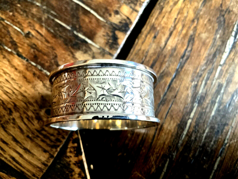 Antique Solid Silver Napkin Ring