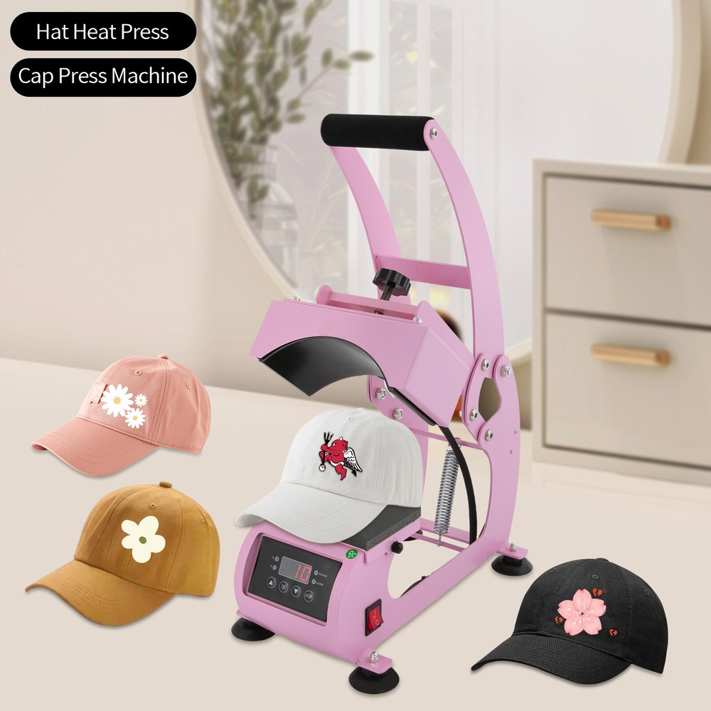 2-In-1 Temperature Control Hat Heat Press Machine Heat Plate Cap Press Machine