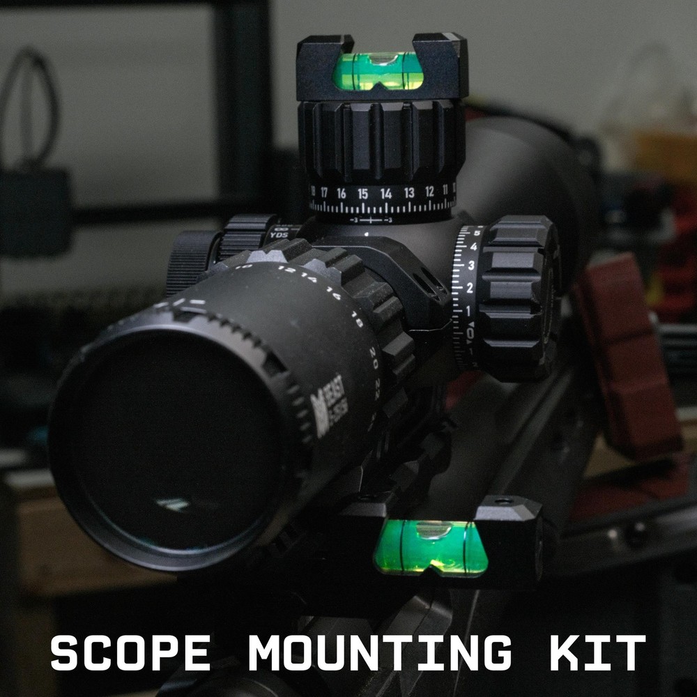 Monstrum Scope Leveling Kit with Picatinny Bubble Level 1 inch