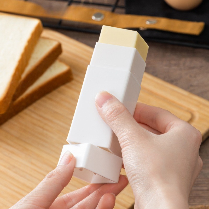 1 PC Plastic Stand Up Butter Spreader Stick with Small Butter Storage Container