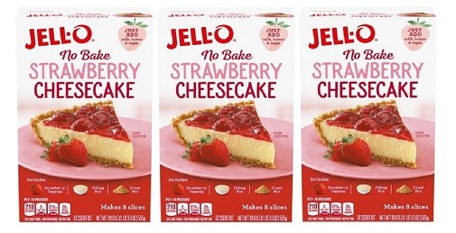 Jell-O No Bake Strawberry Cheesecake 3 Pack