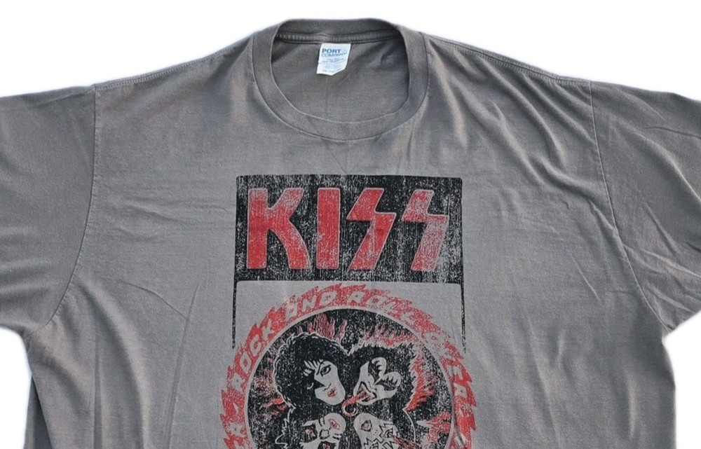 KISS Rock And Roll Over Tour 76-77 Graphic T-Shirt Port Authority Size 3XL