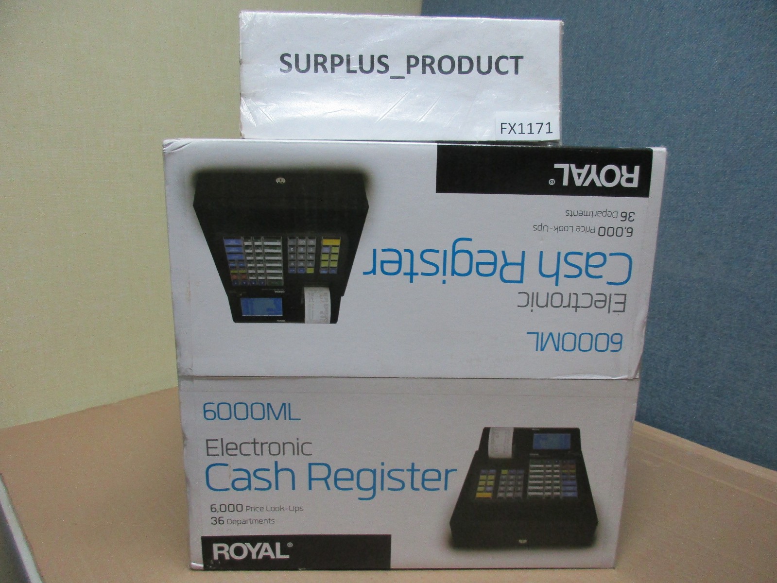 ROYAL 6000ML ELECTRIC CASH REGISTER, BLACK-NEW IN BOX