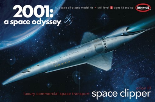 Moebius Models 200111 1:72 Orion III Space Clipper Plastic Model Kit