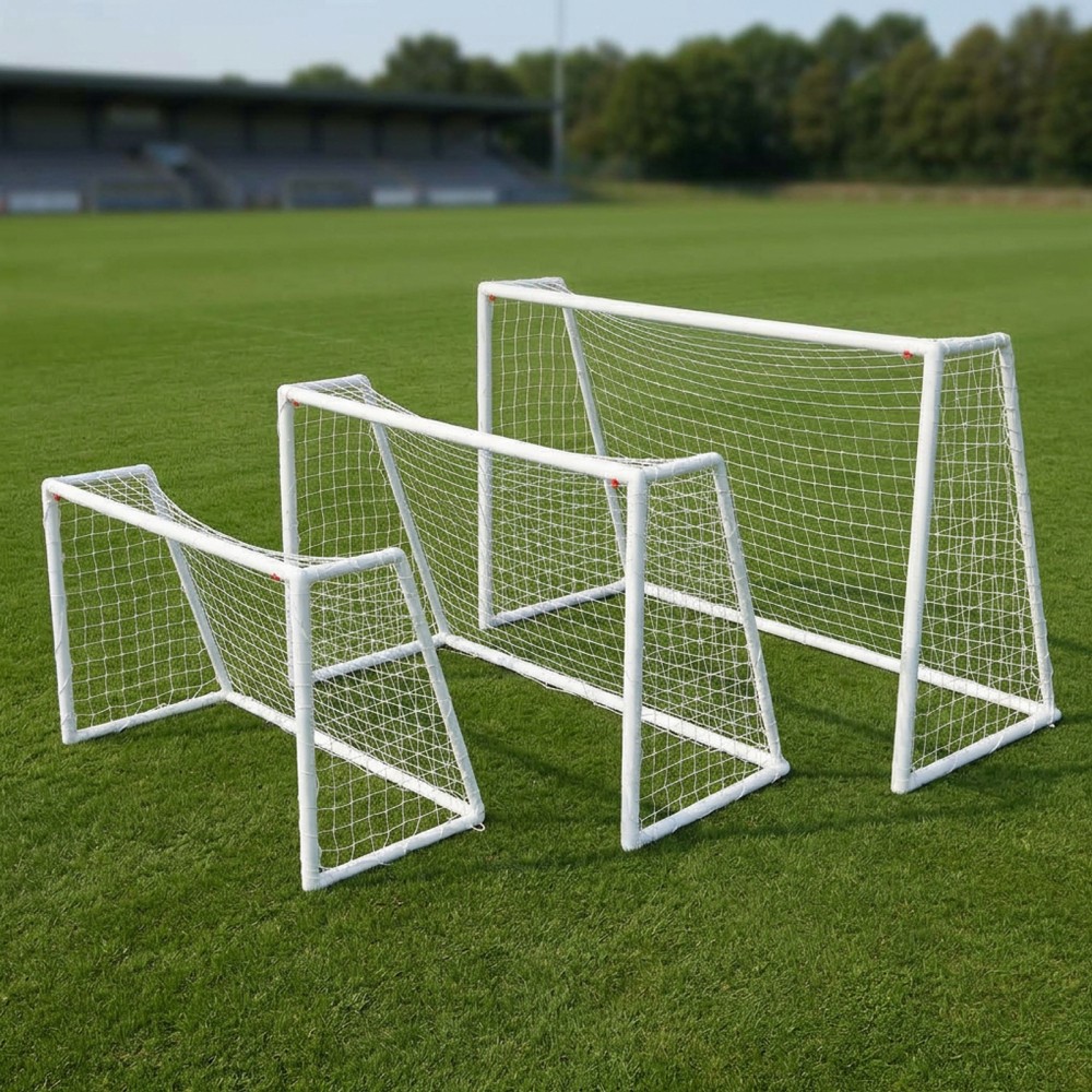 Training Soccer Goal Backyard UPVC Frame Football Goal 6x4ft / 8x5ft / 10x6.5ft