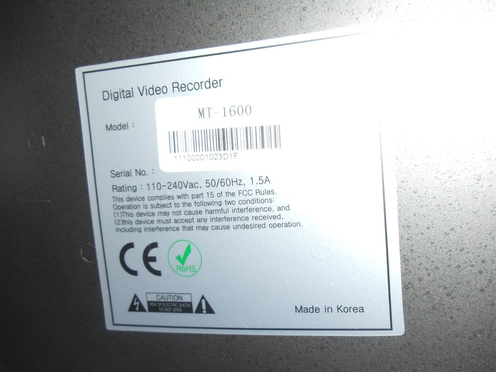 High Performace Stand Along DVR, Model: MT-1600