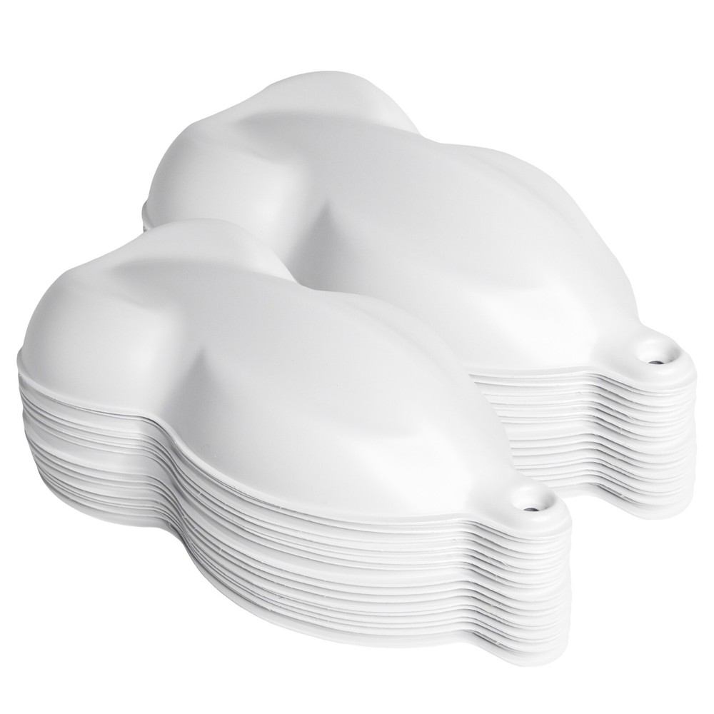 50 Pack Speed Shapes Black / White / Gray - Plastic Paint Model/Display