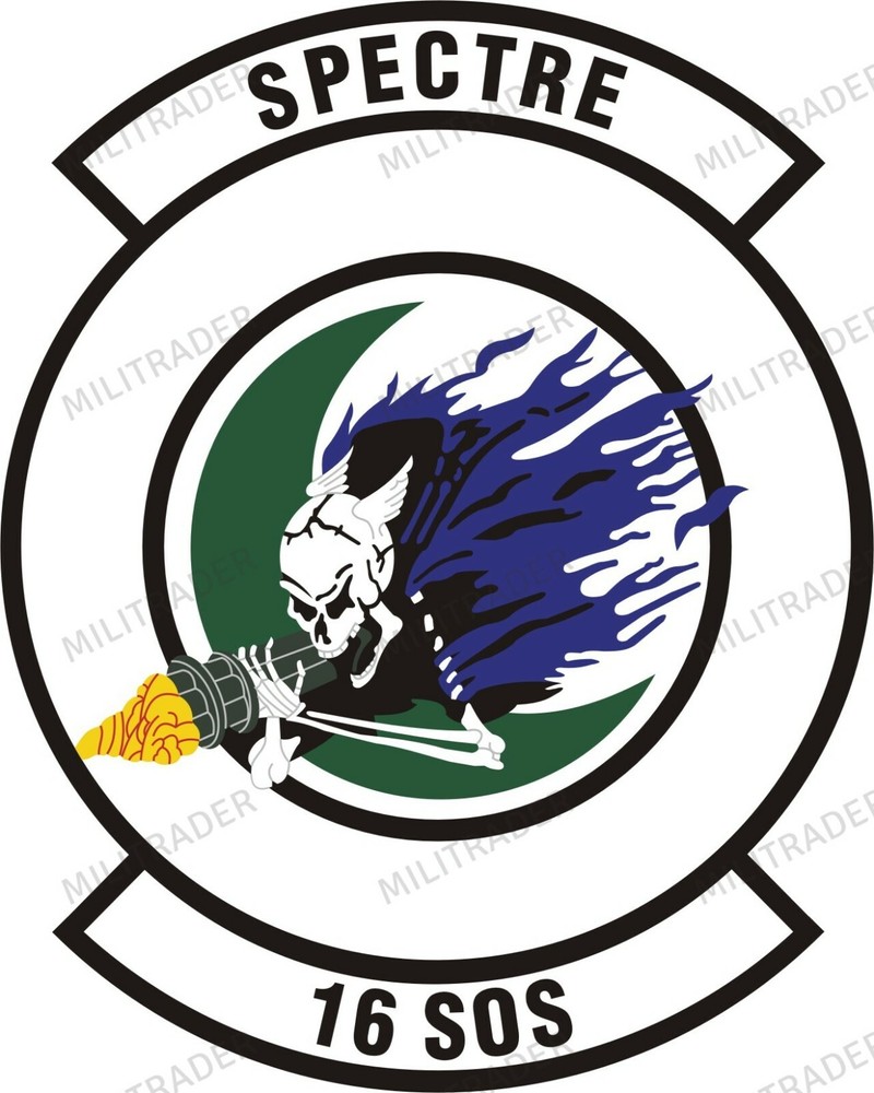 USAF 16th Special Operations Squadron Self-adhesive Vinyl Decal