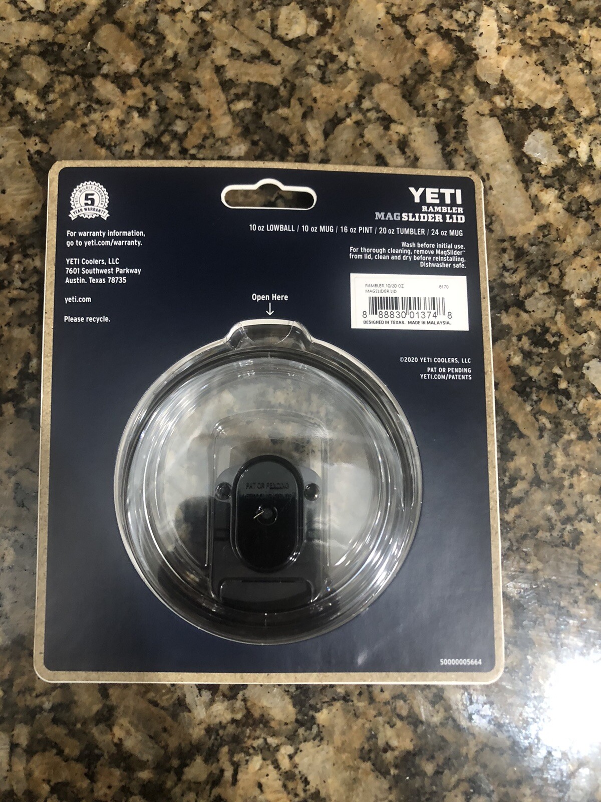 Yeti Rambler MagSlider Lid 10oz Lowball/ 20oz Tumbler Authentic (Brand New)