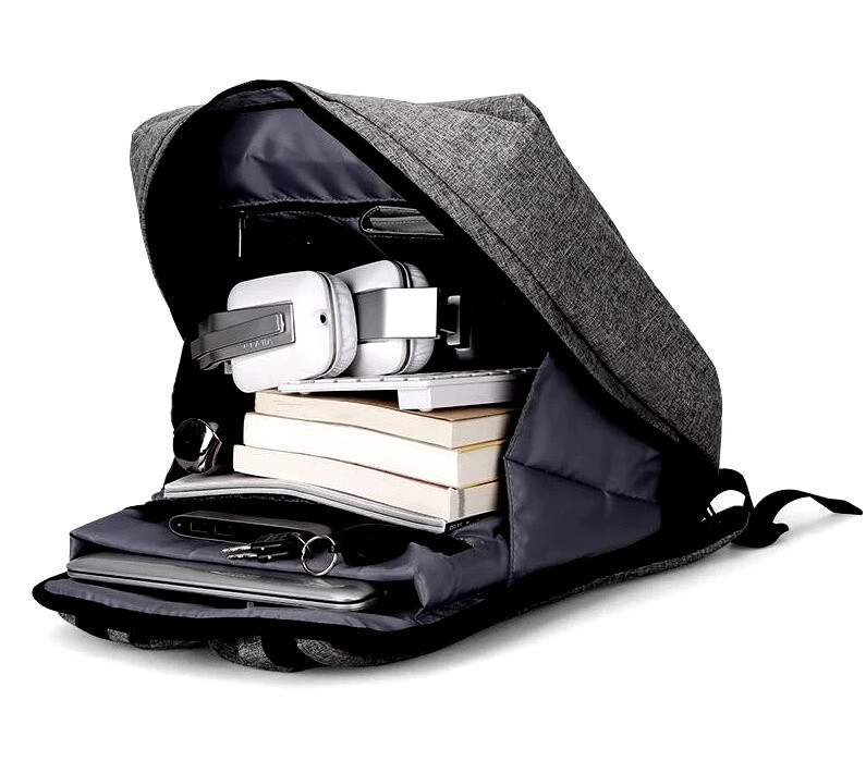 Mark Ryden Laptop Backpack Business Bags w/ USB Charging Port - Gray