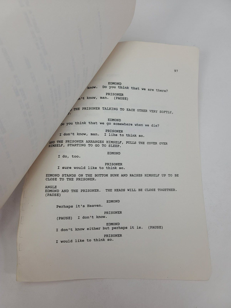 EDMOND / David Mamet 1989 Screenplay Draft Script, based on his own play