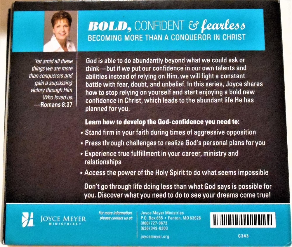Bold, Confident & Fearless...Joyce Meyer 4 CD Set