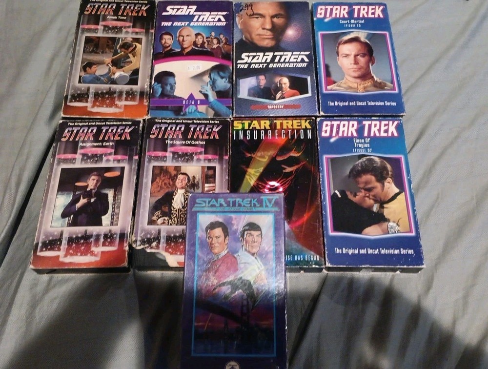 Star Trek Vhs Lot Of 7