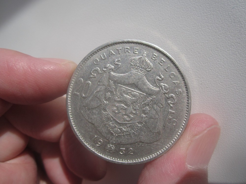 1932 BELGIUM 20 FRANCS