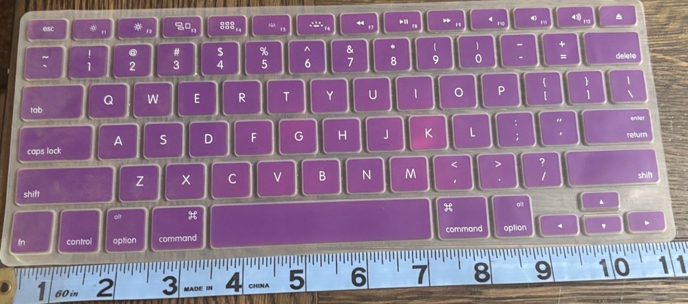 Kuzy Solid Elegant PURPLE Silicone Keyboard Cover Skin